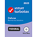 TurboTax Deluxe 2023 Federal Only + E-file, For PC/Mac, Disc Or Download_ 1 thumbnail image