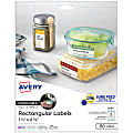 Avery® Dissolvable Labels, 4224, Rectangle, 1 1/4" x 2 3/8", White, Pack Of 90 1 thumbnail image