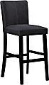 Linon Baker Bar Stool, Charcoal/Black 1 thumbnail image