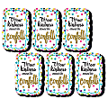 Teacher Created Resources Magnetic Whiteboard Erasers, 2-1/2" x 4", Confetti, Pack Of 6 Erasers 1 thumbnail image
