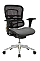 WorkPro® 12000 Series Ergonomic Mesh/Premium Fabric Mid-Back Chair, Black/Gray, BIFMA Compliant
