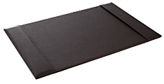Realspace™ Executive Leatherette Desk Pad, 13"H x 20"W x 1/4"D, Brown 1 thumbnail image
