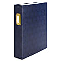 U Brands Paperboard Fashion Bookshelf Expandable File Holders, 6 Pocket, Expansion 3-1/2", 8 1/2" x 11", Letter, Navy, Pack of 1 1 thumbnail image
