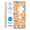 Blue Sky™ Egg Press Weekly/Monthly Planner, 5-13/16" x 8-5/8", Mom Mums, January To December 2021, 121848