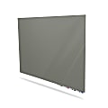Ghent Aria Low Profile Magnetic Dry-Erase Whiteboard, Glass, 24” x 36”, Smoke
