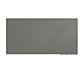 Ghent Aria Low Profile Magnetic Dry-Erase Whiteboard, Glass, 24” x 36”, Smoke