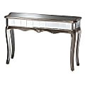Baxton Studio Elgin Console Table, 31-1/2”H x 47-1/4”W x 13-13/16”D, Brushed Silver 1 thumbnail image