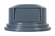 Rubbermaid® Brute Round Plastic Dome Top Lid For 55 Gallon Waste Containers, 14 1/2" x  27 1/4", Gray 1 thumbnail image