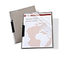 Office Depot® Brand Translucent Front Report Covers With Swing Clip, Clear/Smoke, Pack Of 3