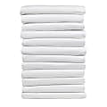1888 Mills Suite Touch Full XL Pleated Bed Skirts, 54” x 80” x 16”, White, Pack Of 72 Skirts