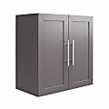 Ameriwood™ Home Systembuild Evolution Camberly Framed 24"W Wall Cabinet, Graphite Gray