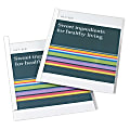 Office Depot® Brand Sliding Bar Report Covers, Clear/White, Pack Of 50 1 thumbnail image