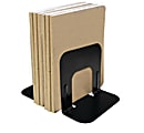 Office Depot® Brand Nonskid Steel Bookends, 5", Black, Set Of 2