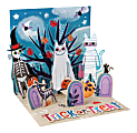 Up With Paper Halloween Pop-Up Greeting Card With Envelope, Half Fold, 5-1/4" x 5-1/4", Skeleton Cats, Message Inside 1 thumbnail image