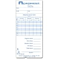 Acroprint Time Clock 240/360 Replacement Time Cards - White - 250 / Pack