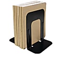 Office Depot® Brand Nonskid Steel Bookends, 9", Black, Set Of 2