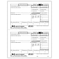 ComplyRight® W-2 Tax Forms, 2-Up, Employee’s IRS Federal Copy B, Laser, 8-1/2" x 11", Pack Of 100 Forms