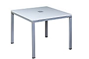 Boss Office Products Simple System Square Conference Table, 29-1/2”H x 36”W x 36”D, White