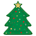 Amscan Christmas Tree Shaped Plates, 10-1/2", Green, 8 Plates Per Pack, Case Of 2 Packs 1 thumbnail image