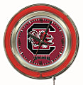 Holland Bar Stool Logo Clock, 15"H x 15"W x 3"D, South Carolina
