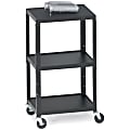 Bretford A2642-P5 Height Adjustable A/V Cart - Steel - Black 1 thumbnail image