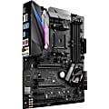 Asus ROG Strix X370-F GAMING Desktop Motherboard - AMD Chipset - Socket AM4 - ATX - A-Series Processor Supported - 64 GB DDR4 SDRAM Maximum RAM - UDIMM, DIMM - 4 x Memory Slots - Gigabit Ethernet - HDMI - DisplayPort - 8 x SATA Interfaces 1 thumbnail image