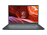 MSI Prestige 15 A10SC-010 Gaming Laptop, 15.6" Screen, Intel® Core™ i7, 32GB Memory, 1TB Solid State Drive, Gray/Blue, Windows® 10 Pro, NVIDIA GeForce GTX 1650 Max-Q