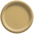 Amscan Round Paper Plates, 8-1/2”, Gold, Pack Of 150 Plates 1 thumbnail image
