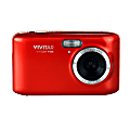 Vivitar ViviCam F128 995116067M 14.1-Megapixel Digital Camera With 2.7" LCD Screen, Red