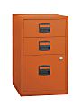 Bisley 14-13/16"D Vertical 3-Drawer Under-Desk File Cabinet, Orange 1 thumbnail image