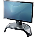 Fellowes® Smart Suites height Adjustable Corner Monitor Riser, 5.13"H x 18.50"W x 12.50"D, Black/Silver