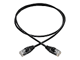 Tripp Lite Cat6a 10G Snagless Molded Slim UTP Ethernet Cable (RJ45 M/M) Black 3 ft. (0.91 m)
