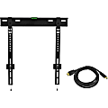 Ematic Wall Mount for TV, Monitor - Black - 23" to 55" Screen Support - 66 lb Load Capacity