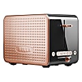 Bella Dots Collection 2.0 2-Slice Toaster, Black and Copper