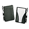 Oxford® At-Hand Note Card Case, Black, 3 3/8"D x 3/8"H x 5 9/16"W, Pack Of 25 Cards Included