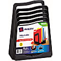 Avery Adjustable File Rack - 5 Compartment(s) - 11.5" Height x 8" Width x 10.5" Depth - Desktop - Black - Plastic - 1Each