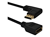 QVS 0.5ft Left-Angle DisplayPort Male to Female UltraHD 4K Flex Adaptor - 6" DisplayPort A/V Cable  - DPXLF05F 1 thumbnail image