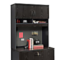 Sauder® Via Lateral File Hutch, Bourbon Oak/Soft Black 1 thumbnail image