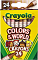 Crayola® Colors Of The World Crayons, Assorted Colors, Pack Of 24 Crayons