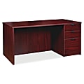 Lorell® Prominence 2.0 60"W Right-Pedestal Computer Desk, Mahogany 1 thumbnail image