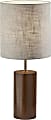 Adesso® Dean Table Lamp, 30-1/2"H, Natural Shade/Walnut Base 1 thumbnail image