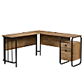 Sauder® Station House 60"W L-Shaped Home Office Computer Desk, Etched Oak 1 thumbnail image