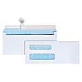 Office Depot® Brand #8 5/8 Security Envelopes, Double Window, 3-5/8" x 8-5/8", Clean Seal, White, Box Of 250