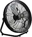 Vie Air 20" Industrial Floor Drum Fan, Black