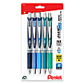 Pentel® EnerGel™ RTX Chill Hue Pens, Medium Point, 0.7 mm, Assorted, Pack Of 5 Pens 1 thumbnail image