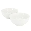 Gibson Home Great Essentials 2-Piece Fine Ceramic Noodle Bowl Set, 6-15/16”, White