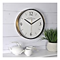 FirsTime & Co.® Metal Wall Clock, Gold 1 thumbnail image