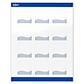 Avery® Printable Labels With Sure Feed® Technology, S00-ETW, Square, 2" x 2", Glossy White With Preprinted Blue Waves Design, Pack Of 120 1 thumbnail image