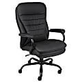 Boss Office Products Heavy Duty Big And Tall Double Plush Executive Chair, CaressoftPlus™ Vinyl, Black 1 thumbnail image