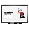 FORAY™ Porcelain Magnetic Dry-Erase Whiteboard, 48" x 72", Graphite Finish Frame 1 thumbnail image